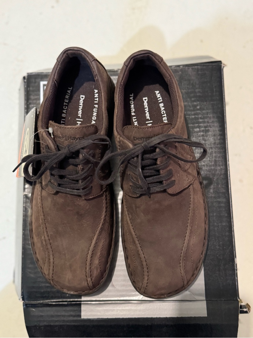 New-Denver Hayes Men's Dark Brown Suede Chukka Lace-Up Boots